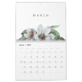 Modern Green & Gold Tropical Kalender (Mär 2027)