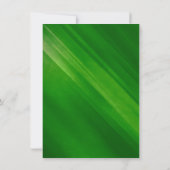 Modern Green Grunge Bar Mitzvah Empfang Einladung (Rückseite)