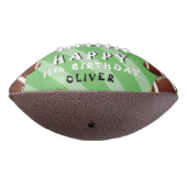 Modern Green Happy Birthday Kids Foto Football (Gedreht 270)