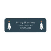 Modern Green Merry Weihnachtsmarke (Vorne)