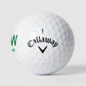 Modern Green Mit Monogramm Golfball (Logo)