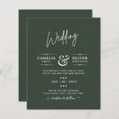 Modern Green Monochrome Wedding (Vorne/Hinten)