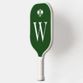Modern Green Monogrammed Professional Pickleball Schläger (Links)