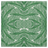 Modern Green Palm Leaf Stoff (Muster)