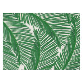 Modern Green Palm Leaf Tischdecke (Vorderseite (Horizontal))