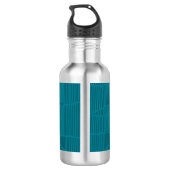 Modern Green Personalisiert Name Edelstahlflasche (Rückseite)