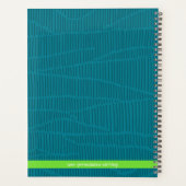 Modern Green Personalisiert Planer (Rückseite)