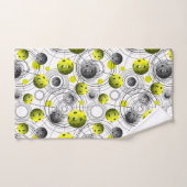 Modern Green Pickelball Sweattuch Handtuch (Handtuch)