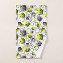Modern Green Pickelball Sweattuch Handtuch