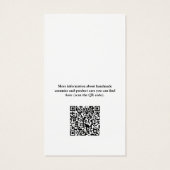 Modern Green Product Hang Tag Card (Rückseite)