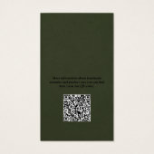 Modern Green Product Hang Tag Card (Rückseite)