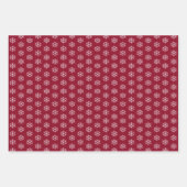 Modern Green Red Blue Snowflake Christmas Geschenkpapier Set (Vorderseite 2)
