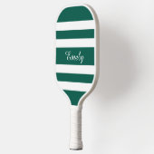 Modern Green Script Name Pickleball Schläger (Links)