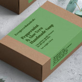 Modern Green Soap Packaging Label