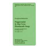 Modern Green Soap Packaging Label (Vorne)