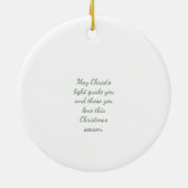 Modern Green Spiral Christmas Tree Ceramic ornamen Keramik Ornament (Hinten)