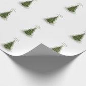 Modern Green Spiral Christmas Tree,Wapping paper Geschenkpapier (Ecke)