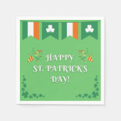 Modern Green St. Patrick's Day Serviette (Vorderseite)