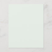 Modern Green Stripes Elegant Budget Wedding Invite Flyer (Hinten)