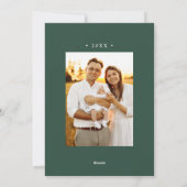 Modern Green Sunburst Frohe Weihnachten 2 Foto (Rückseite)