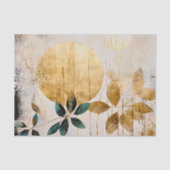 Modern Green und Gold Seidenpapier (Vorderseite)