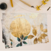 Modern Green und Gold Seidenpapier