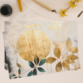 Modern Green und Gold Seidenpapier