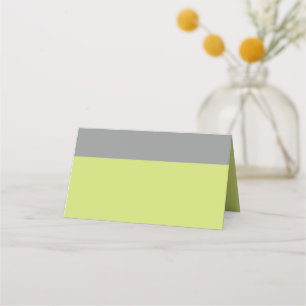 Modern Green und Grau Platzkarte