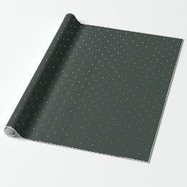 Modern Green und Imitats Gold Polka Dot Weihnachte Geschenkpapier
