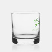 Modern Green Viel Glück Happy St. Patrick's Day Whiskyglas (Rechts)