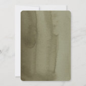 Modern Green Watercolor Cactus Save The Date (Rückseite)