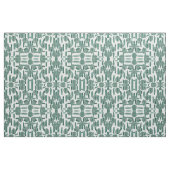 Modern Green White Monstera Blätter Pinselstriche Stoff (Yard (91,4 cm))