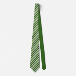 Modern green &white stripes groomsman wedding  krawatte