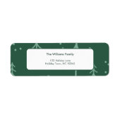 Modern Green Winter Tree Holiday Return (Vorne)