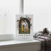 Modern Greenery Arch Frohe Weihnachten Foto