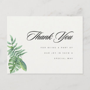 Modern Greenery Eucalyptus Vielen Dank Postkarte