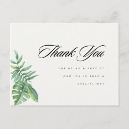 Modern Greenery Eucalyptus Vielen Dank Postkarte