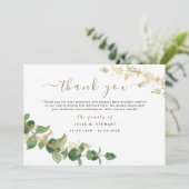 Modern Greenery Eukalyptus Funeral Vielen Dank Karte (Stehend Vorderseite)