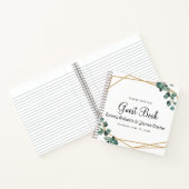 Modern Greenery Minimalist Guest Book Notizblock (Innenseite)