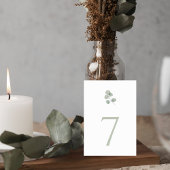 Modern Greenery Reception Table Sign Tischnummer