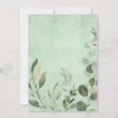 Modern Greenery Woodland Animals Baby Dusche Gefal Dankeskarte (Rückseite)