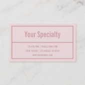 Modern grenzt Ihren Namen oder den Firmennamen an  Visitenkarte (Rückseite)