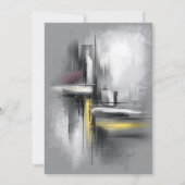 Modern Grey 90th Birthday Party Einladung (Rückseite)