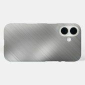 Modern Grey Texture Template Case-Mate iPhone Hülle (Rückseite (Horizontal))