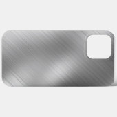 Modern Grey Texture Template Case-Mate iPhone Hülle (Rückseite (Horizontal))