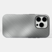 Modern Grey Texture Template Case-Mate iPhone Hülle (Rückseite (Horizontal))