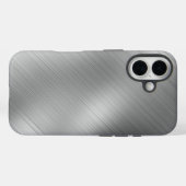 Modern Grey Texture Template Case-Mate iPhone Hülle (Rückseite (Horizontal))