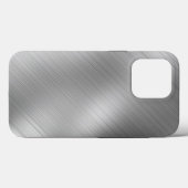 Modern Grey Texture Template Case-Mate iPhone Hülle (Rückseite (Horizontal))