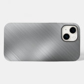 Modern Grey Texture Template Case-Mate iPhone Hülle (Rückseite (Horizontal))