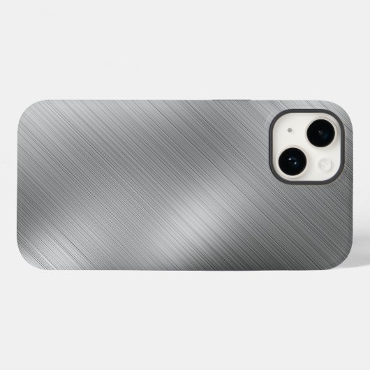 Modern Grey Texture Template Case-Mate iPhone Hülle (Rückseite (Horizontal))